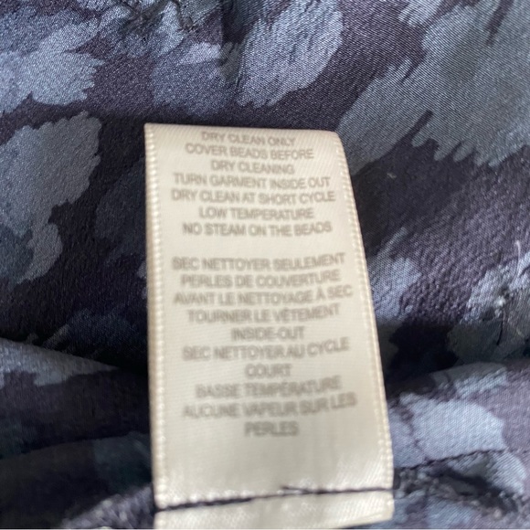 Rebecca Taylor 2 Grey Silk Ruffle Detail Top - Picture 12 of 12